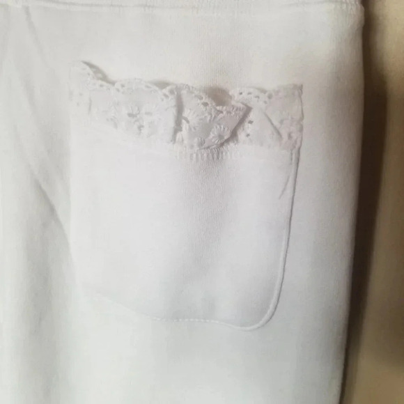 NWT Juicy Couture White Sweat Pants Ruffle Pocket S - Picture 6 of 10